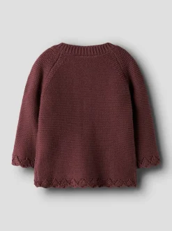 Outlet Name It Balsalmi Knit Cardigan, , 68 cm Oxblood Red