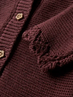 Outlet Name It Balsalmi Knit Cardigan, , 68 cm Oxblood Red