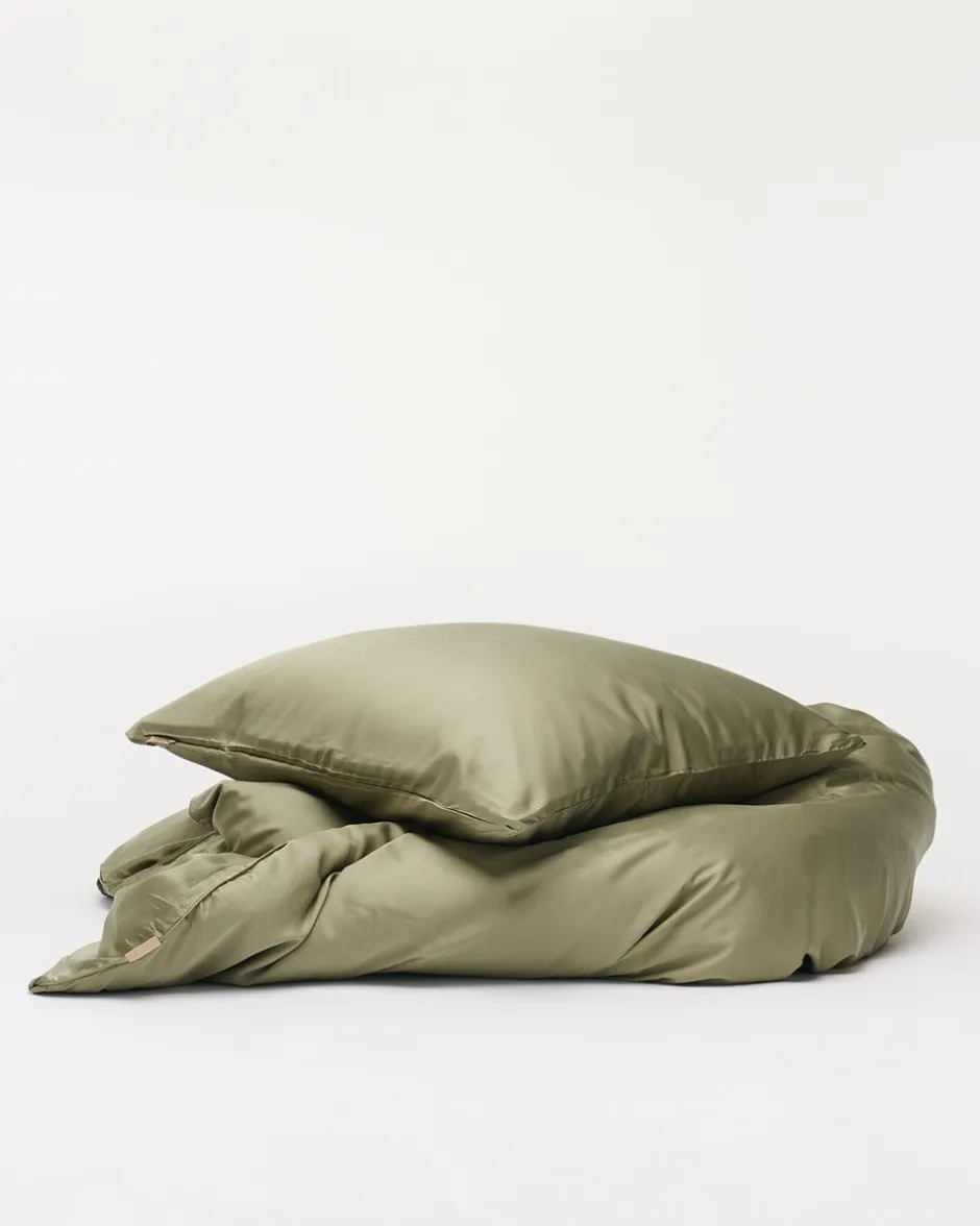 Clearance Nordic Weaving Bambus Sengetøj, , 200x220 cm Khaki