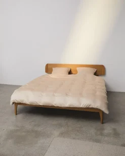 Nordic Weaving Bambus Sengetøj, , 140x200 cm Lys Beige