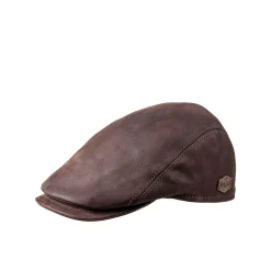 MJM Bang 32 Leather Flatcap, , XL* Huer & Kasketter