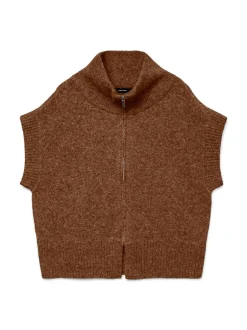 Vero Moda Bang Zipper Vest, , L*Dame Veste|Strik & Sweatshirts