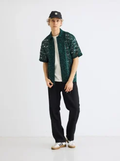Outlet Woodbird Banks Lace Skjorte, , M Sports Green