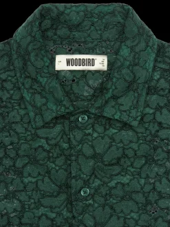 Outlet Woodbird Banks Lace Skjorte, , M Sports Green