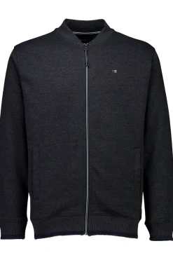Sale Bison Baseball Collar Cardigan, , XL Dk Grey Mel