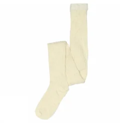 Outlet MP Denmark Basic Cotton Rib Strømpebukser, , 130 cm Creme Melange