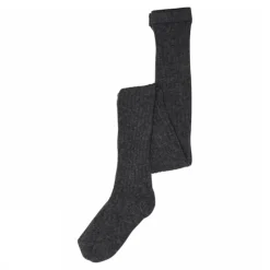 Hot MP Denmark Basic Cotton Rib Strømpebukser, , 120 cm Dark Grey Melange