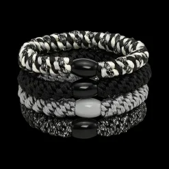 Discount SUI AVA Basic Essentials 4-pak Hårelastikker, Black/Multi