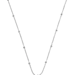 ENAMEL Copenhagen Beaded Chain Halskæde, , 38+2+2 cm Silver