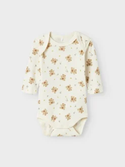 Name It Bear 3-pak Body, , 68 cm*Børn Bodies & Heldragter