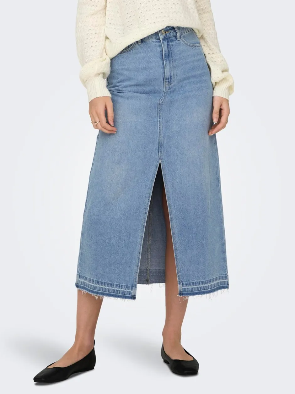 JDY Bella Denimnederdel, , L*Dame Nederdele