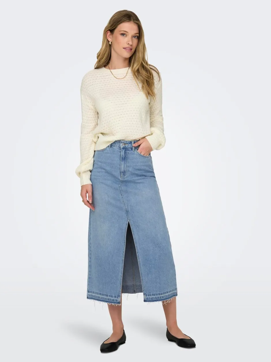 JDY Bella Denimnederdel, , L*Dame Nederdele