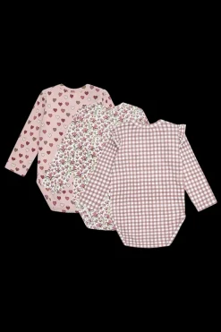 New Hust & Claire Bella Little Check 3-pak Body, , 86 cm Adobe Rose