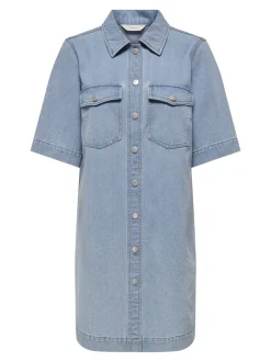 ONLY Belle Denimkjole, , XL*Dame Kjoler