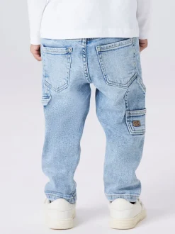 New Name It Ben Tapered Jeans, , 104 cm Light Blue Denim