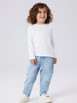 New Name It Ben Tapered Jeans, , 104 cm Light Blue Denim