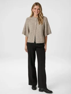 Neo Noir Benuta Fluffy Knit Cardigan, , 38*Dame Strik & Sweatshirts