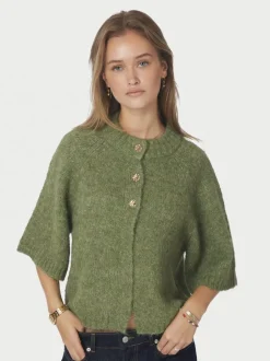 Neo Noir Benuta Fluffy Knit Cardigan, , 38*Dame Strik & Sweatshirts