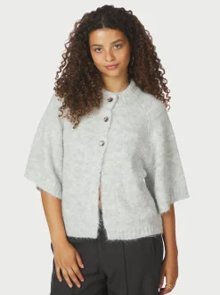 Neo Noir Benuta Fluffy Knit Cardigan, , 36*Dame Strik & Sweatshirts