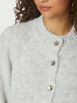 Neo Noir Benuta Fluffy Knit Cardigan, , 36*Dame Strik & Sweatshirts