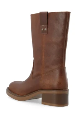 Outlet Bianco BIAMary Mid Pull On Støvler, , 40 Cognac