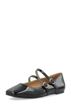 Outlet Bianco BIARose Karré Double Mary Jane Ballerinasko, , 40 Black Patent