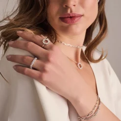 New Sif Jakobs Jewellery Biella Perla Ring, , 54 Silver