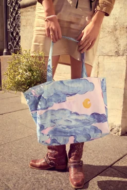 Maanesten Big Canvas Totebag,*Dame Muleposer & Indkøbsnet