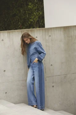 Discount Co'Couture BilbaoCC Wide Jeans, , XS Denim Blue