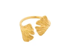 Hot Pernille Corydon Biloba Ring, , 50 Gold Plated