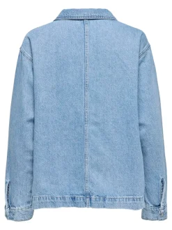 Clearance ONLY Birdie Polo Denimbluse, , M Light Blue Denim
