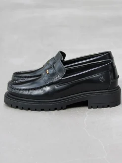 Clearance Playboy Footwear Birgitte Loafers, , Black Polido