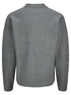 Hot Jack & Jones Junior Blabradfort Knit Polo, , 140 cm Medium Grey Melange
