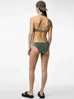 Hot Pieces Bling Bikini Top, , S Dark Green