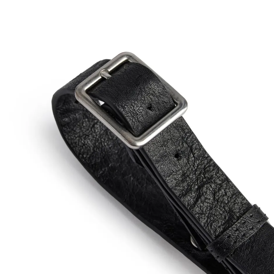 Discount Depeche Bælte, , 95 cm Black/Amr Silver