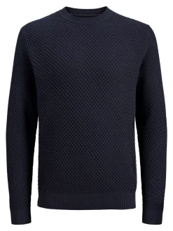 Jack&Jones Blubarkley Crew Neck Striktrøje, , XL* Strik