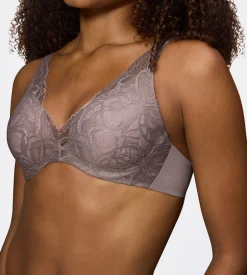 Discount Triumph Body Make-Up Illusion Lace WP BH, , 90C Pigeon Grey