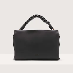 Best Coccinelle Boheme Medium Skuldertaske, Black/Cuir