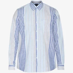 Outlet Signal Boone Stripe Skjorte, , XL True Blue