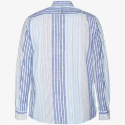 Outlet Signal Boone Stripe Skjorte, , XL True Blue