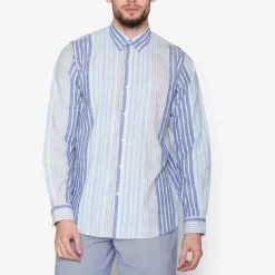 Outlet Signal Boone Stripe Skjorte, , XL True Blue