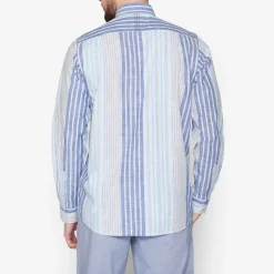 Outlet Signal Boone Stripe Skjorte, , XL True Blue