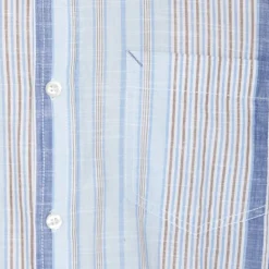 Outlet Signal Boone Stripe Skjorte, , XL True Blue