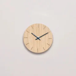 Online Hemverk Bord- & Vægur, , Ø12 cm Light Oak/Black