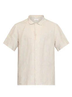 Knowledge Cotton Apparel Box Shorts Sleeve Linen Skjorte, , L* Skjorter