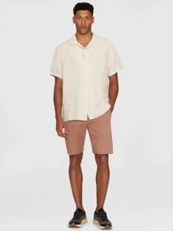 Knowledge Cotton Apparel Box Shorts Sleeve Linen Skjorte, , L* Skjorter