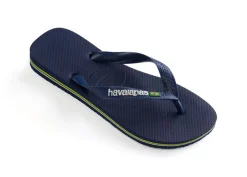 Best Havaianas Brazil Logo Sandaler, , 41/42 Navy Blue