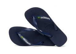 Best Havaianas Brazil Logo Sandaler, , 41/42 Navy Blue