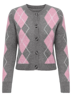 Best ONLY Brighton Life Cardigan, , S Medium Grey Melange/Romance
