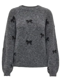 Clearance ONLY Brunhilda Life Striktrøje, , M Medium Grey Melange